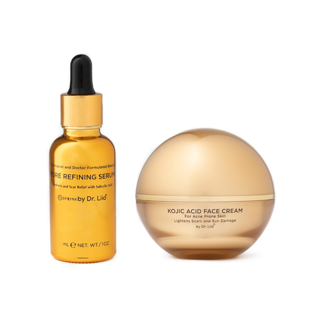 Pore Refining & Brightening Kojic Acid Skincare Set – Vegan, Hypoallergenic Duo